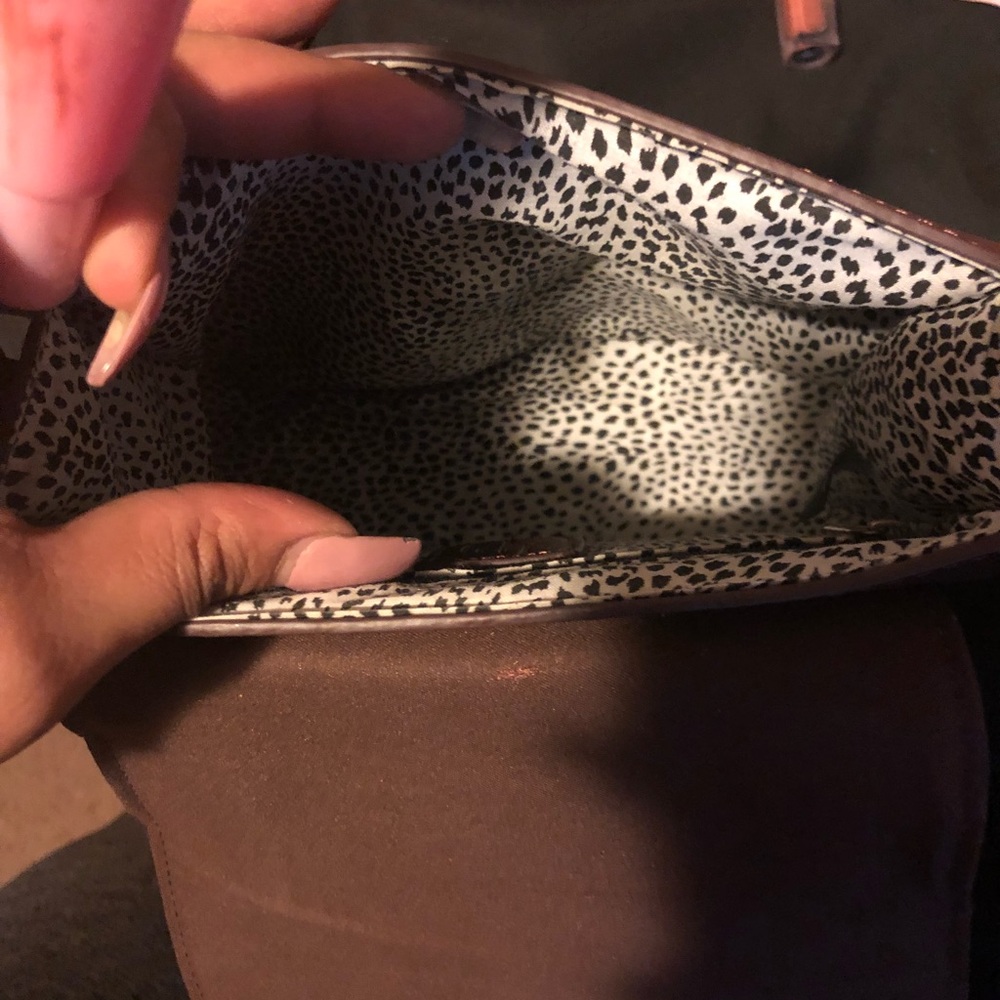 Faux leather crossbody!